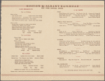 Breakfast menu, New York Central System