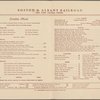 Daily menu menu, New York Central System