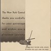 Daily menu menu, New York Central System