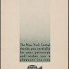 Breakfast menu, New York Central System, the New Streamlined 20th Century Limited