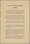 Breakfast menu, Western Pacific, The Feather River Route