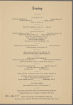 Dinner menu, Western Pacific, The Feather River Route