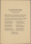 Dinner menu, Western Pacific, The Feather River Route