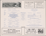 Dinner menu, Southern Railway System
