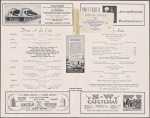 Dinner menu, Southern Railway System