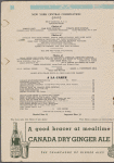 Daily menu menu, New York Central Lines