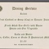 Daily menu menu, New York Central Lines