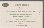 Daily menu menu, New York Central Lines