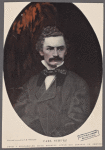 Carl Schurz from a photograph made shortly after his arrival in America. Engraved on wood by F.H. Wellington.