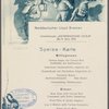 Dinner held by Nordeutscher Lloyd aboard KronPrinzessin Cecile (German, English)