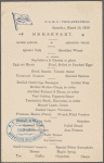 U.S.M.S. "Philadelphia," breakfast.