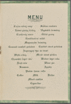 Dinner menu, Alcatraz Island, General Mess