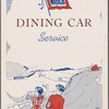 A la carte menu, the Dining Car Service