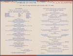 Breakfast menu, Route of the Empire Builder