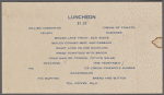 Lunch menu, Wabash