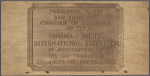 Dinner menu, San Francisco Chamber of Commerce at California Building, Panama Pacific International Exposition