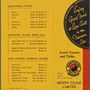Lunch menu, Northern Pacific Railway