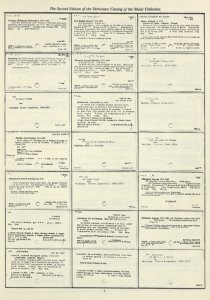 Dictionary catalog of the music collection