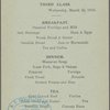 U.S.M.S. Philadelphia, third class menu.