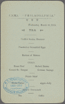 U.S.M.S. "Philadelphia," Tea.
