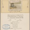 Red Star Line, Anvers, New York, breakfast menu.