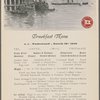 Breakfast menu, S. S. "Vaderland," March 16, 1910.