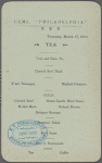 U.S.M.S. "Philadelphia," tea.