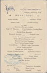 U.S.M.S. "Philadelphia," breakfast.