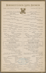 Norddeutscher Lloyd Bremen, lunch à la carte.