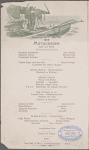 Norddeutscher Lloyd Bremen, dinner à la carte.