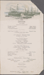 Norddeutscher Lloyd Bremen, dinner à la carte.