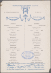 Norddeutscher Lloyd Bremen, bill of fare.