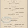 U.S.M.S. "Philadelphia," menu.