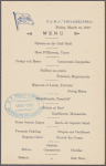 U.S.M.S. "Philadelphia," menu.