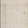 Autograph verse letter signed to Sarah Love Peacock, 14 February 1795