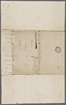 Autograph verse letter signed to Sarah Love Peacock, 14 February 1795