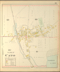 Cayuga County, Right Page [Map of village of Cato]