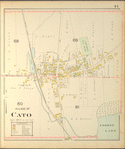 Cayuga County, Right Page [Map of village of Cato]