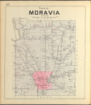 Cayuga County, Left Page [Map of town of Moravia]