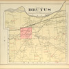 Cayuga County, Right Page [Map of town of Brutus]