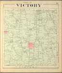 Cayuga County, Right Page [Map of town of Victory]