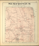 Cayuga County, Right Page [Map of town of Sempronius]