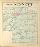 Cayuga County, Right Page [Map of town of Sennett]