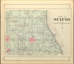Cayuga County, Left Page [Map of town of Scipio]