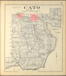Cayuga County, Right Page [Map of town of Cato]