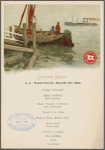 Dinner menu, S.S. "Vaderland," March 19th, 1910.