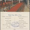 U.S.M.S. "St Louis." Third Class Bill of Fare