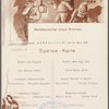 Speise-Karte, Norddeutscher Lloyd Bremen; Barbarossa