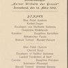 Dinner, Norddeutscher Lloyd, Bremen