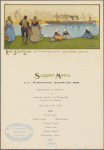 Supper Menu, Red Star Line Antwerpen-NewYork-Antwerpen-Boston